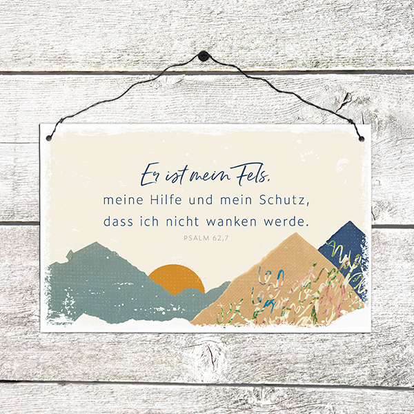 Holzschild groß - Fels Holzschild groß - Fels