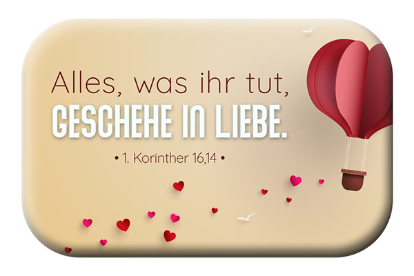 Magnet Mag Blessing - Liebe - Jahreslosung 2024 (gelb)