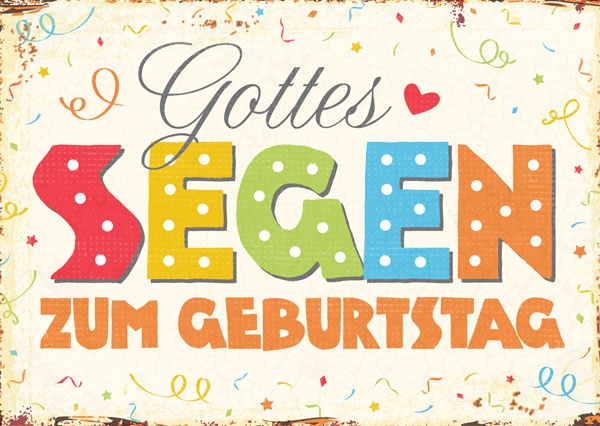Postkarte - Gottes Segen zum Geburtstag Postkarte - Gottes Segen zum Geburtstag