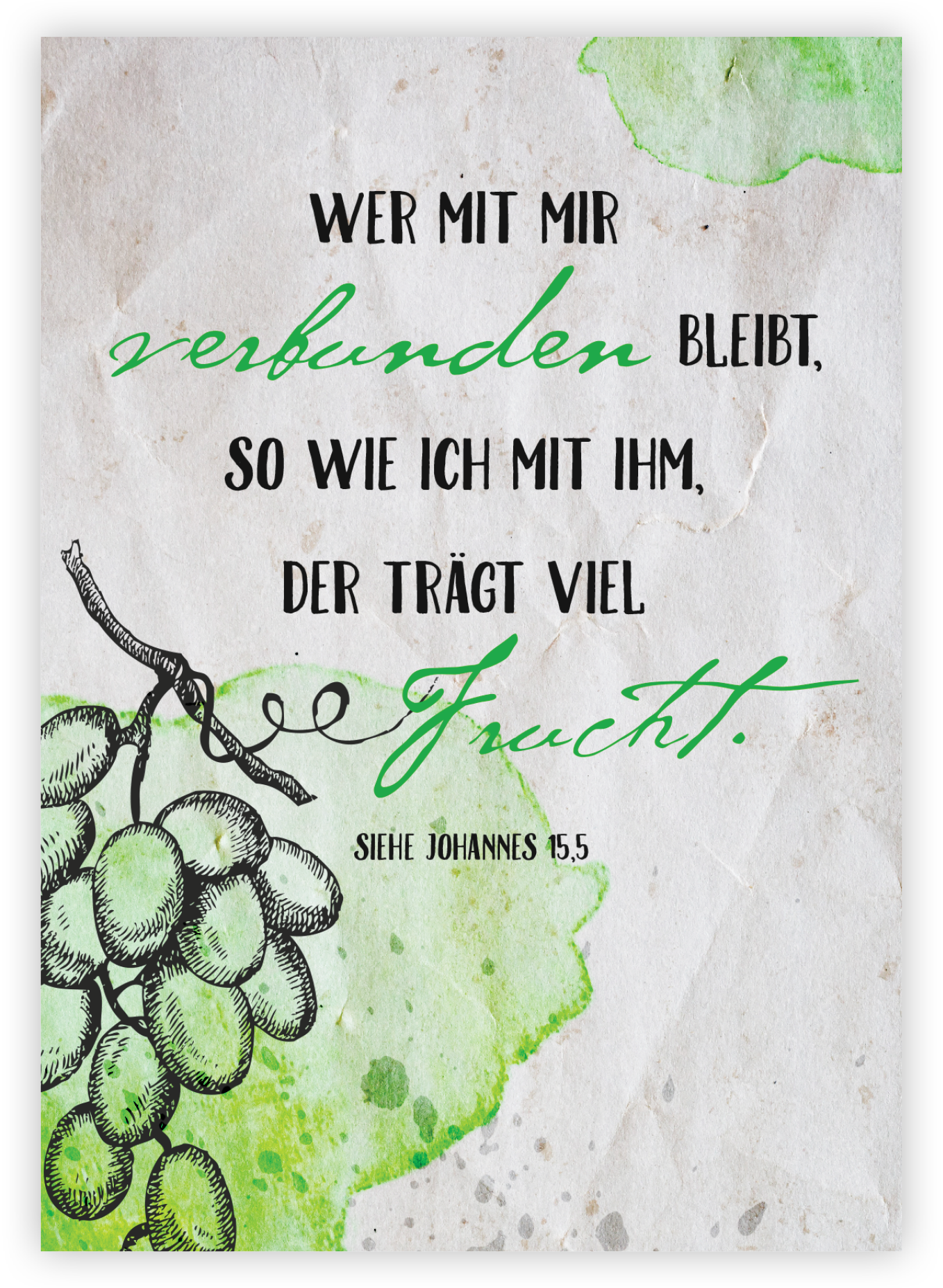 Postkarte – Mit mir verbunden Postkarte - Mit mir verbunden