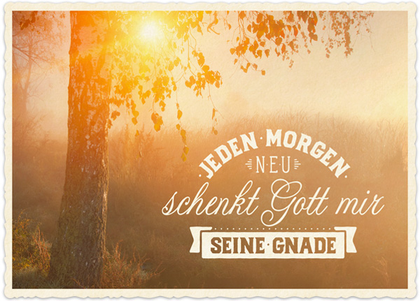XL-Postkarte Big Blessing - Jeden Morgen neu XL-Postkarte Big Blessing - Jeden Morgen neu