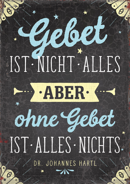 Postkarte - Ohne Gebet Postkarte - Ohne Gebet