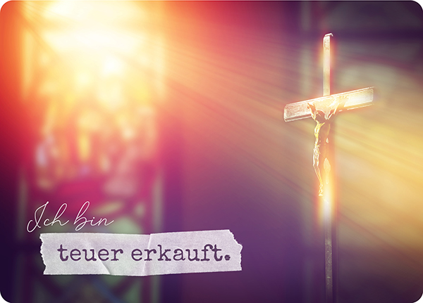 XL-Postkarte Big Blessing - Teuer erkauft XL-Postkarte Big Blessing - Teuer erkauft