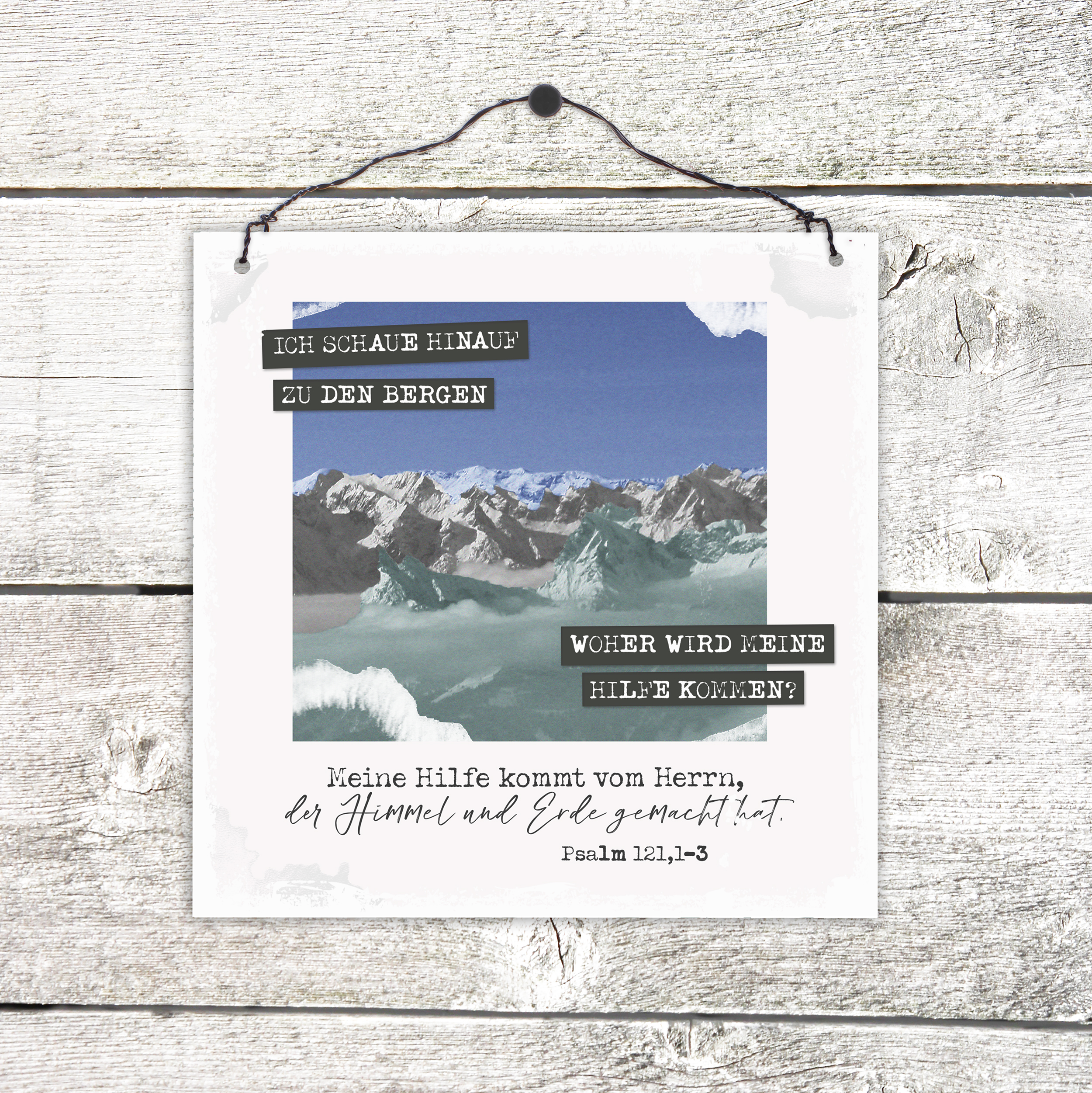 Holzschild klein - Berge Holzschild klein - Berge