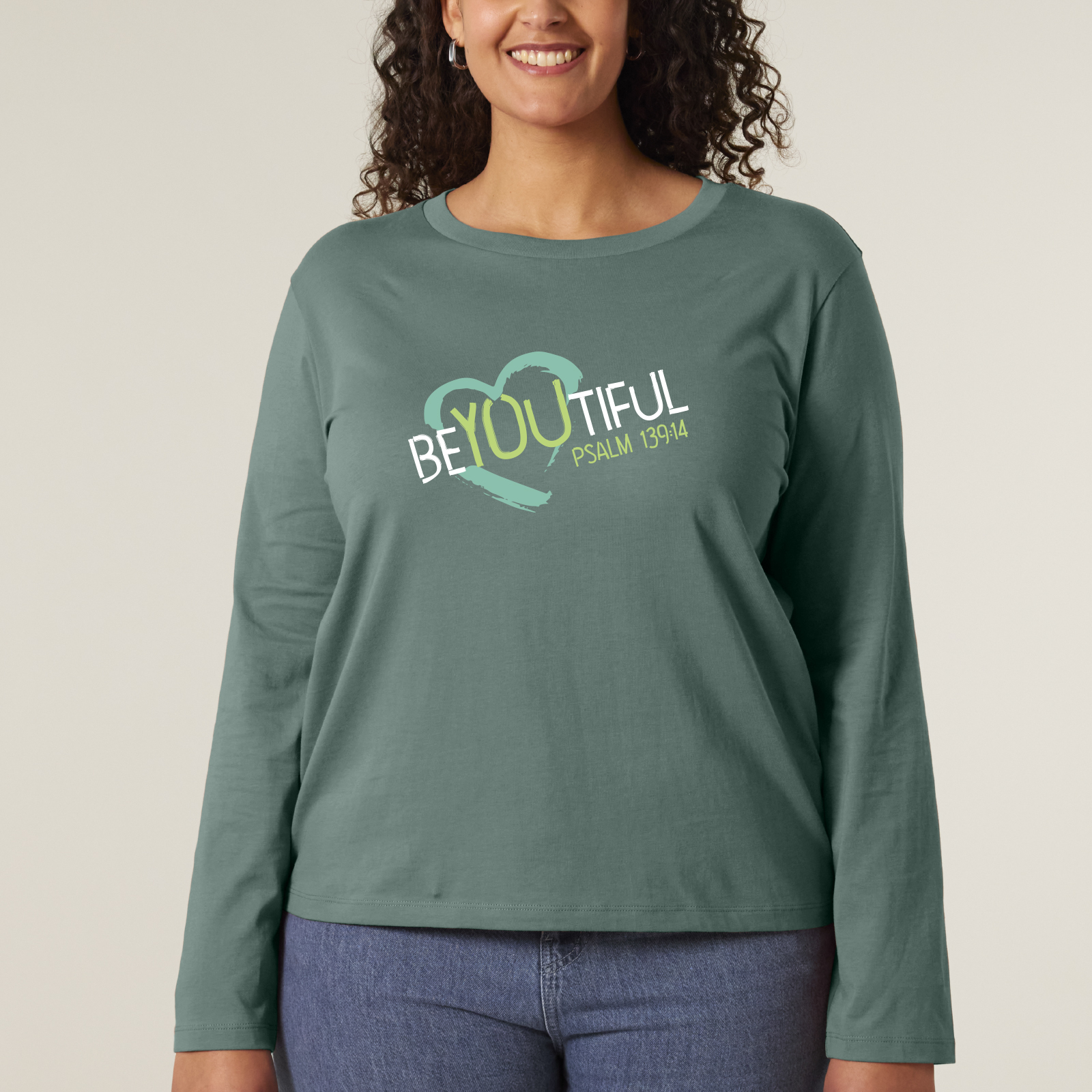 Longsleeve beyoutiful (grün)-XS