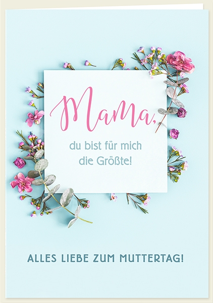 Faltkarte - Mama - Die Größte