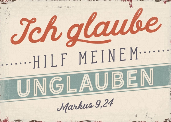 Postkarte - Ich glaube (Vintage) Postkarte - Ich glaube (Vintage)