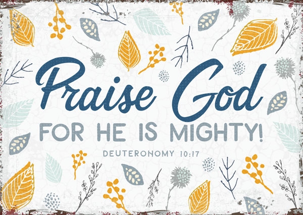 Postkarte - For he is mighty Postkarte - For he is mighty