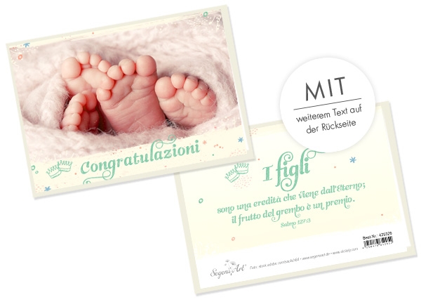 Faltkarte - Congratulazioni Faltkarte - Congratulazioni