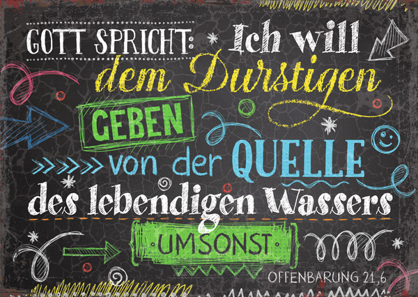 Postkarte - Ich will dem Durstigen geben (Vintage) Postkarte - Ich will dem Durstigen geben (Vintage)