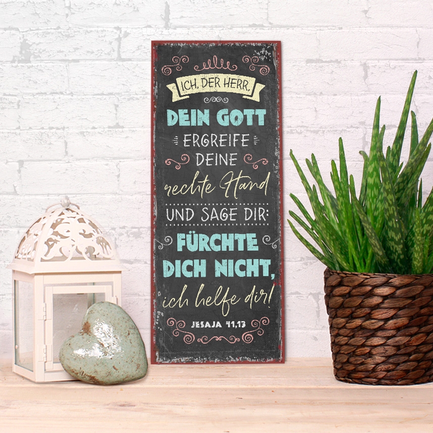 Metallschild lang - Ich, der Herr Metallschild lang - Ich, der Herr