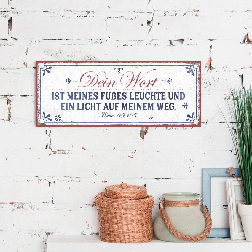 Metallschild lang - Leuchte und Licht Metallschild lang - Leuchte und Licht