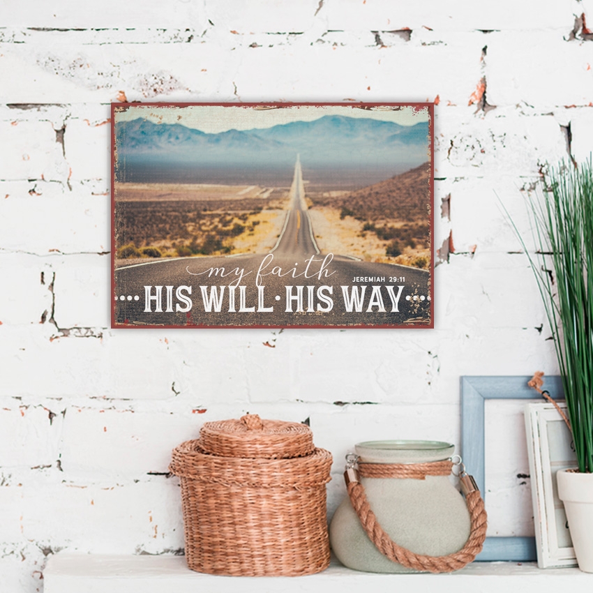 Metallschild klein - My faith Metallschild klein - My faith