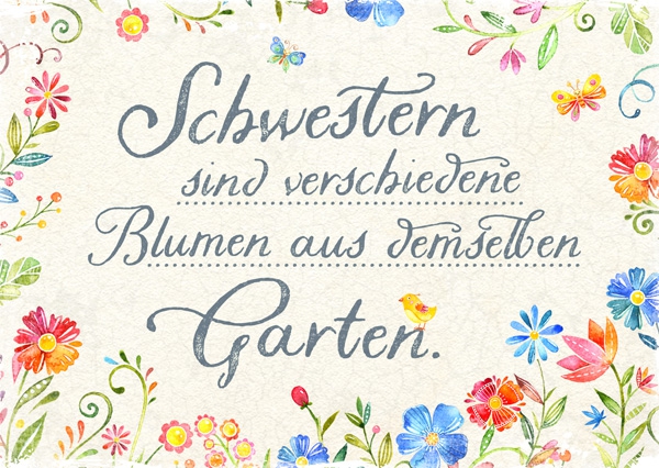 Postkarte - Schwestern Postkarte - Schwestern