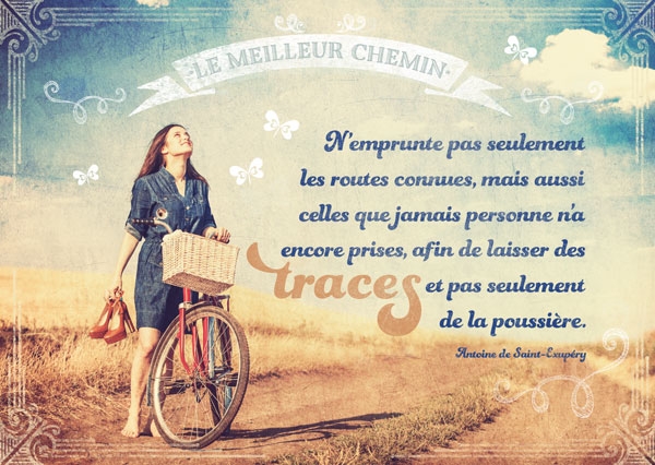 Postkarte - Le meilleur chemin Postkarte - Le meilleur chemin