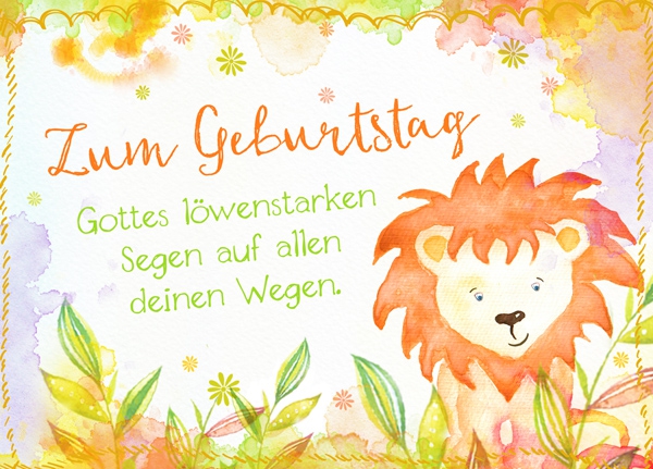 XL-Postkarte Big Blessing - Zum Geburtstag - Löwenstarken Segen XL-Postkarte Big Blessing - Zum Geburtstag - Löwenstarken Segen