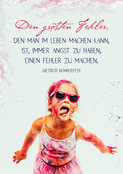 Postkarte – Den größten Fehler Postkarte - Den größten Fehler