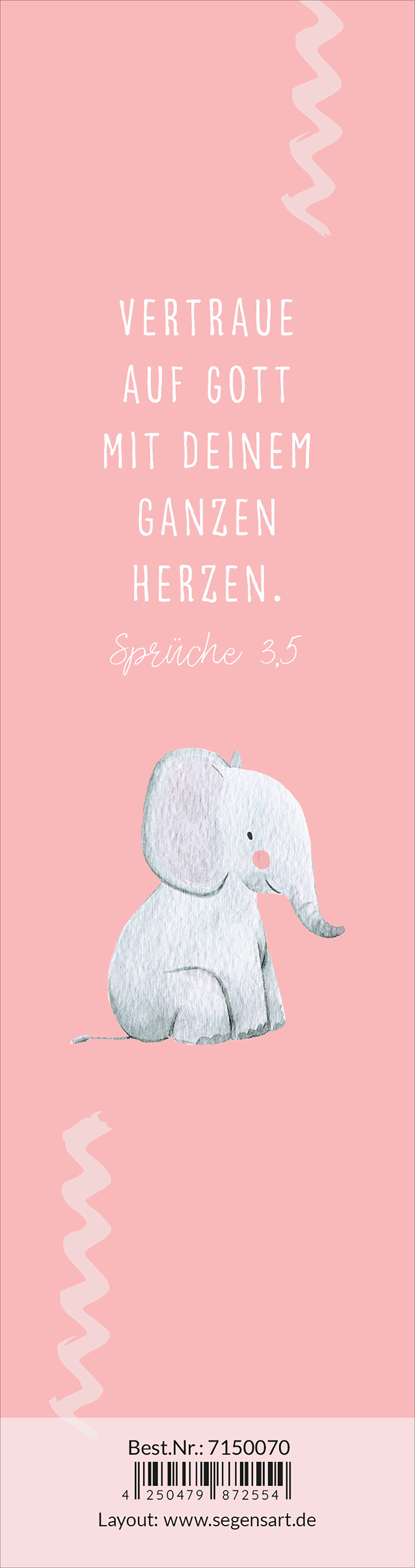 Lesezeichen für Kinder - Ich kann Gott vertrauen - Affirmation