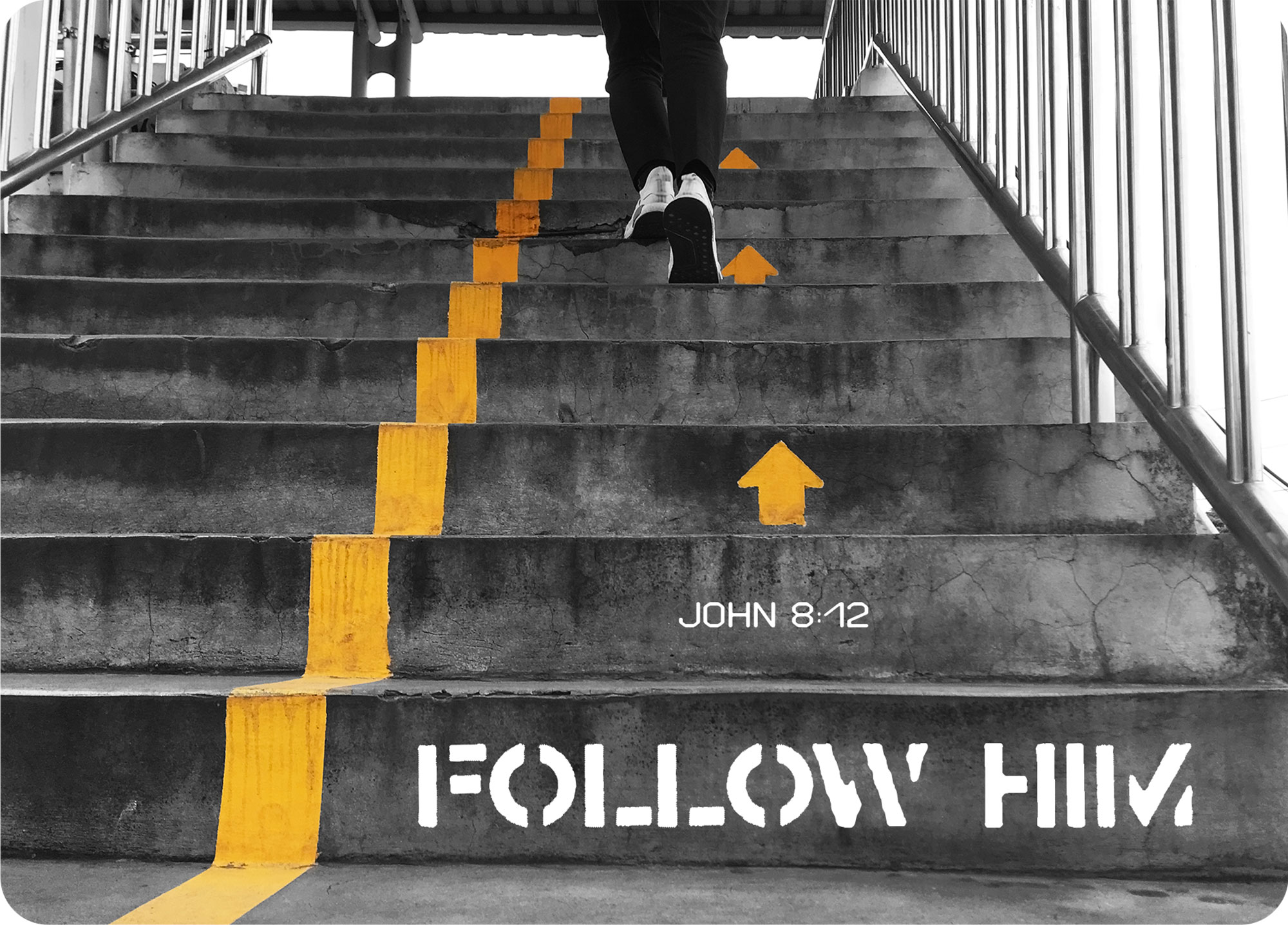Big Blessing Postkarte – Follow him XL-Postkarte Big Blessing - Follow him