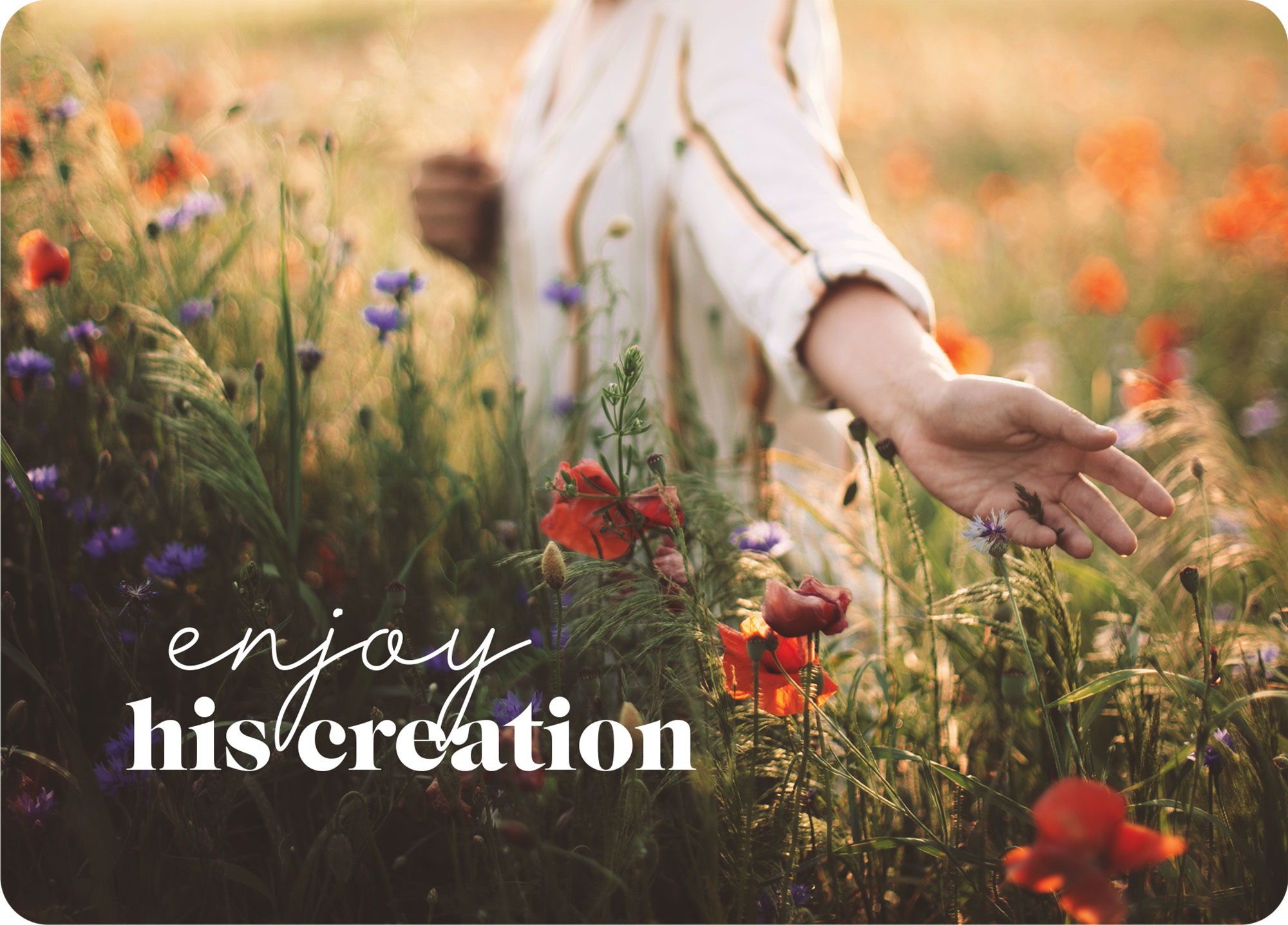 Big Blessing Postkarte – Enjoy his creation XL-Postkarte Big Blessing - Enjoy his creation