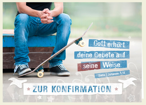 Faltkarte - Zur Konfirmation - Gebete