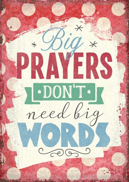 Postkarte - Big prayers