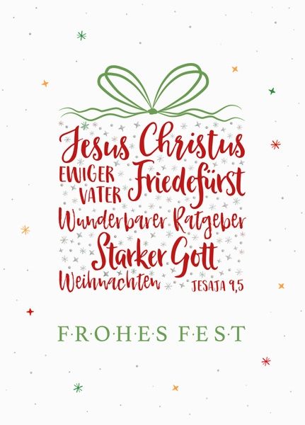 Big Blessing Silber - Frohes Fest (Geschenk)