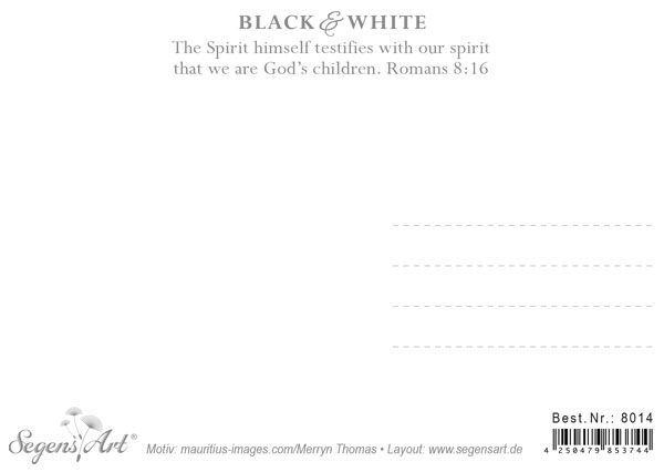 Postkarte Black & White - God’s child