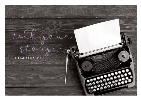 Postkarte Black & White - Your story