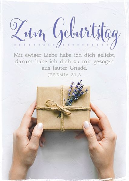 Postkarte - Zum Geburtstag – Mit ewiger Liebe