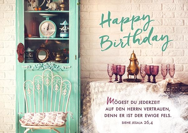 Postkarte - Happy Birthday – Mögest du